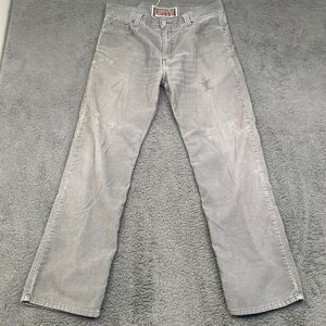 Levi’s 549 Corduroy Cord Pants Jeans Low Loose Gray Faded Grunge Baggy 36x32